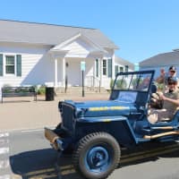 <p>Veterans in uniform ride in New Fairfield&#x27;s 4th of July parade.</p>