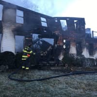 <p>A home on Morehouse Lane in Fairfield was destroyed in an early morning fire on Tuesday</p>