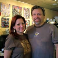 <p>Rhonda and Jon Mallek, owners of The Find Grind, say their cafe is part of the community.</p>