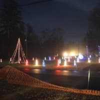<p>The lights spread across the landscape at the Hawleyville Fire Department are set to music. Residents can enjoy the show through Jan. 8. </p>