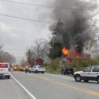<p>The blaze was reported at 3409 Rt. 94 in Hardyston Township just after 4 p.m.</p>