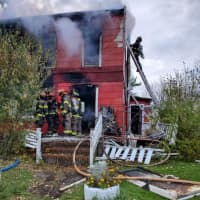 <p>Crew members placed hand lines in operation after ensuring that all occupants had safely exited the home, authorities said.</p>