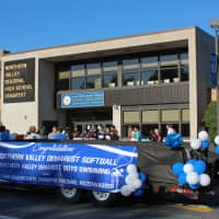 <p>The parade started and ended at the high school. The champions made their way through Haworth and Closter before returning to Demarest.</p>