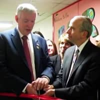 <p>Earlier this month, Mayor John Cosgrove and Seymour Wigod helped dedicate the Fair Lawn Food Pantry, to the late Edith Wigod. The food pantry got a major renovation, following a major donation from her family. </p>