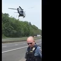 <p>The Northstar helicopter takes off from Route 287 in Mahwah with the critically injured victim, headed for St. Joseph&#x27;s University Hospital in Paterson.</p>