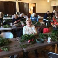 <p>Members of the Garden Club of Larchmont work on holiday decorations in December. The Saw Mill River Audubon Society will make a presentation to club members on Westchester&#x27;s birds on Monday, Feb. 1.</p>