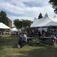 <p>The Grand Tasting Tent at The Greenwich WINE + FOOD Festival. </p>