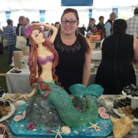 <p>Jessi Vitti of Greenwich-based Sweet Lisa&#x27;s. (Yes, that mermaid is a cake!)</p>