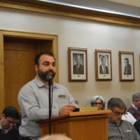 <p>New Jersey Second Amendment Society President Alexander Roubian addresses the Ramsey Mayor and Council.</p>