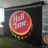 <p>Signage at the Harbor Island International Beer Festival in Mamaroneck.</p>