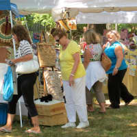 <p>A scene from last year&#x27;s craft show at the Hermitage in Ho-Ho-Kus.</p>