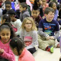 <p>Second and third graders were in attendance for the ceremony.</p>