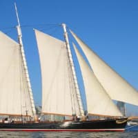 <p>A replica of the historic schooner America will sail into Southport Harbor on Sunday.</p>
