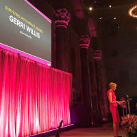 <p>Gerri Willis of Hartsdale was honored on Wednesday by the Susan G. Komen Foundation for her personal TV reports about her cancer treatment.</p>