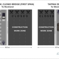 <p>The new lane configuration for the Tappan Zee beginning Friday night.</p>