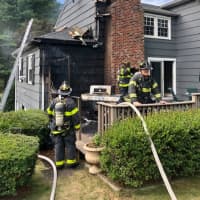 <p>Crews extinguished a blaze that broke out at a Fairfield County home.</p>