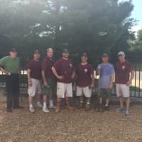 <p>Members of Knights of Columbus St. Matthew Council #14360 in Norwalk spent Aug. 20 helping out at All Saints Catholic School.</p>