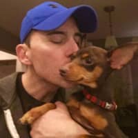 <p>Cesar Deidan of Rochelle Park was reunited with his miniature pinscher, Lexi, who survived Snowstorm Stella.</p>