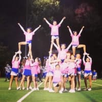 <p>Nicole Lidestri&#x27;s athletes on the Franklin Lakes Recreation Cheerleading Squad nail a routine during last year&#x27;s Pink Out Weekend on Pulis Field.</p>