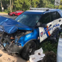 <p>A look at the crash involving a Westchester County police vehicle on the Taconic.</p>