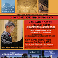 <p>A first prize-winning piano student of Fairfield County-based piano teacher Felicia Zhang, Cary Wang, 10, will perform Friday, Jan. 17 at 7 p.m. At Good Shepherd-Faith Church,  152 W. 66th St. in Manhattan.</p>