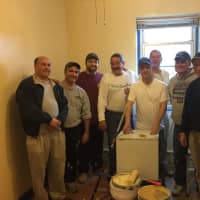 <p>St, Matthew&#x27;s Knights gathered at Malta House in Norwalk to work on the facility.</p>