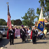 <p>The Knights of Council 14360 joined Notre Dame Convalescent Home residents and staff in a special mass in remembrance of Sept. 11.</p>