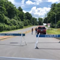 <p>One of the road closures during the incident on Wednesday, July 3 near the New York/Connecticut border.</p>