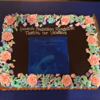 <p>A cake baked by DeCicco &amp; Sons was among the food donated for a Heavenly Production Foundation awards ceremony.</p>