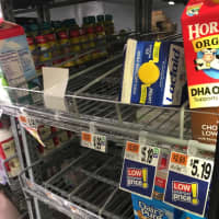 <p>Milk coolers were emptying quickly at Stop &amp; Shop on Route 44 in Poughkeepsie.</p>