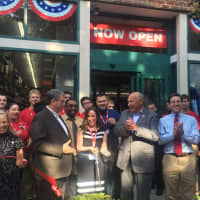 <p>Modell&#x27;s Sporting Goods holds a ribbon cutting for its new store in Mount Kisco, which is at the former Borders Books and Music site.</p>