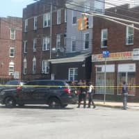 <p>Irvington police and Essex County Sheriff&#x27;s officers searched backyards before a the suspect was caught on the same block as the shooting.</p>