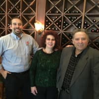 <p>From left, Gene Bazzarellli, with his parents, Antoinetta and Franco at the Fort Lee restaurant. </p>