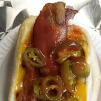 <p>The Heart Stopper at Jersey Johnny&#x27;s is so loaded with bacon, jalapeno peppers and other toppings you can barely see the Thumann&#x27;s weiner underneath.</p>