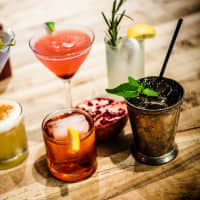 <p>Cocktail assortment at J House in Riverside.</p>