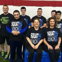 <p>One Fitness owners Angelo Mazza and Rob DeBrino with Andy Sidlauskas; John Robinson; Jozie McGrath (Junction Teacher Assistant); Tom Aldighere (Junction Teacher Assistant); MaryBeth Reid (Junction Teacher); Joseph Ahn; Tyler Schmid; George Louloudis</p>