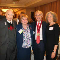 <p>New York State Senator William J. Larkin Jr., wife Patricia Larkin, Crystal Run Healthcare Managing Partner &amp; CEO, Hal Teitelbaum and his wife, Jennifer, pose for a picture at the Orange County Citizens Foundation 22nd Annual Ottaway Medal Dinner.</p>
