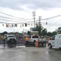 <p>Crews searched for the shutoff valve.</p>