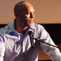 <p>New York Yankees Mariano Rivera delivers the keynote address at the 4th Annual Latino Youth Leadership at New Rochelle High School.</p>