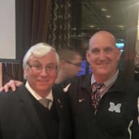 <p>Mahwah Mayor Bill Laforet with Jeff Remo at Seasons Catering in Washington Township.</p>