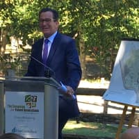 <p>Gov. Dannel Malloy at the groundbreaking for the expansion at the Stamford Museum &amp; Nature Center.</p>