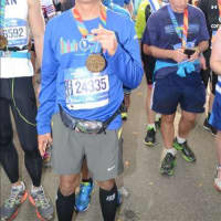 <p>Jaydip Patel of Ossining finished his third straight New York City Marathon on Sunday.</p>