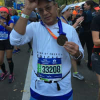 <p>Satish Kapoor of Briarcliff Manor also finished Sunday&#x27;s marathon.</p>