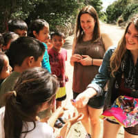 <p>Westwood businesswomen Sarah Christensen and Chelsea Quinn provided groceries and supplies for families in Mexico.</p>
