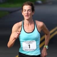 <p>Mary Zengo of Wilton, 50, won the women&#x27;s division at Sunday&#x27;s Ridgefield Half Marathon. </p>