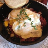 <p>Judge Malone&#x27;s hash is served with an egg and toast made with bread from the eatery&#x27;s own bakery.</p>