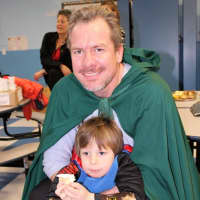 <p>Students and parents dressed in Medieval garb for Tarrytown&#x27;s Washington Irving Intermediate School&#x27;s Medieval Night.</p>