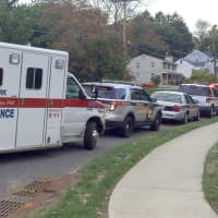 <p>Emergency responders converge on Godwin Avenue in Midland Park.</p>