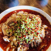 <p>Spicy Sichuan chicken dish at Ginkgo Sichuan Cuisine Restaurant</p>