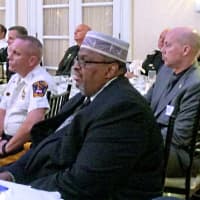 <p>Bergen County clergy and law enforcement mingled at the gathering.</p>